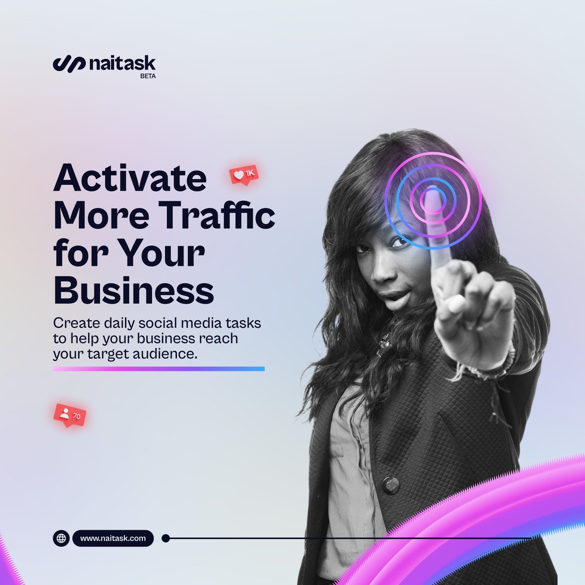 naitaskco's tweet photo. Online brand building requires traffic and we provide that traffic⚡
.
Get started on https://t.co/9v73xAitvJ
.
#thursdayvibes #naitaskco https://t.co/EGJeBa6nMY