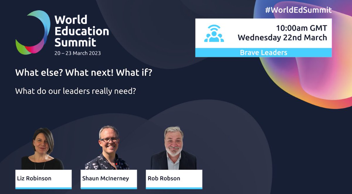 Really appreciated the invite from @LizzieRobinson3 @_bigeducation to start a conversation about #Rethinkingleadership with @rrobson66 #WorldEdSummit @worcester_uni @ukEdge @AshokaUK @GMWorkandSkills