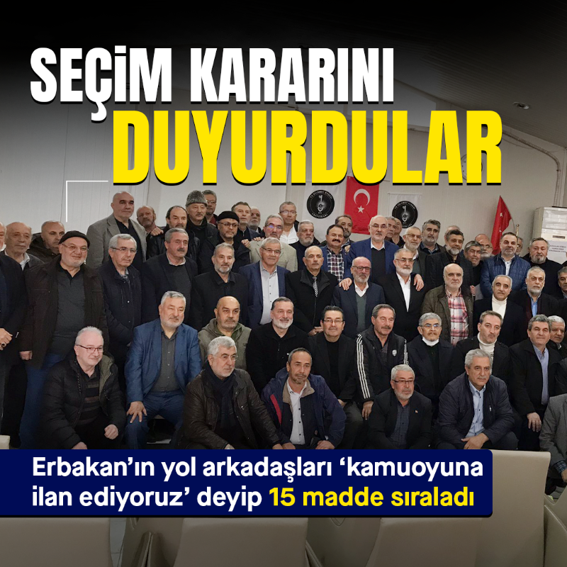 yenisafak's tweet photo. Necmettin Erbakan tarafından kurulan Milli Selamet Partisi’nin ’73 Selamet Kuşağı Akıncıları’, Cumhur İttifakı'nın adayı Cumhurbaşkanı Erdoğan'ı destekleyeceklerini açıkladı.