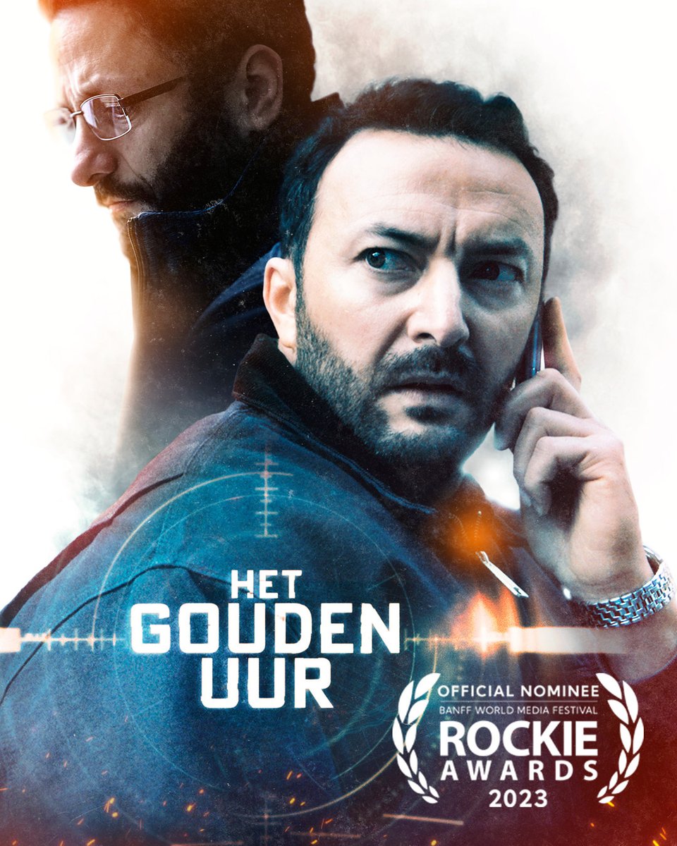 🎉 🎉 De AVROTROS thrillerserie Het gouden uur is genomineerd voor een internationale prijs, namelijk de #RockieAwards 2023 voor beste (niet- Engelstalige) dramaserie van het <a href="/BanffMedia/">Banff Media Festival</a>