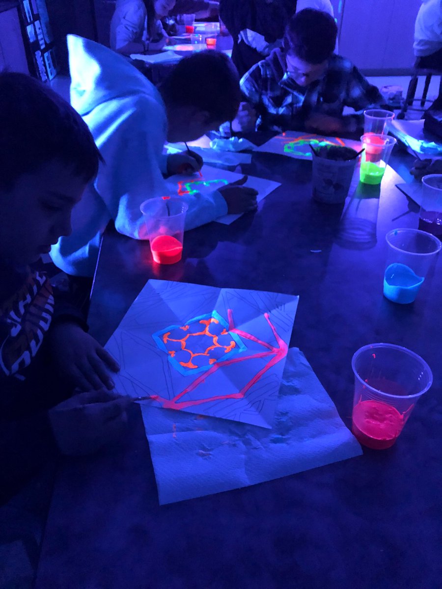 HMS_Scots's tweet photo. All our Creative Art classes completed black light paintings this week. Check it out!
#ForEachStudent https://t.co/9WiqE45tc6