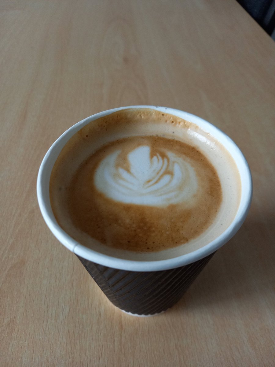 Best coffee ever! Thank you, Barista Joan, Lewis @WeLoveCoffee1 and well done to our newly trained Baristas! #DYW
