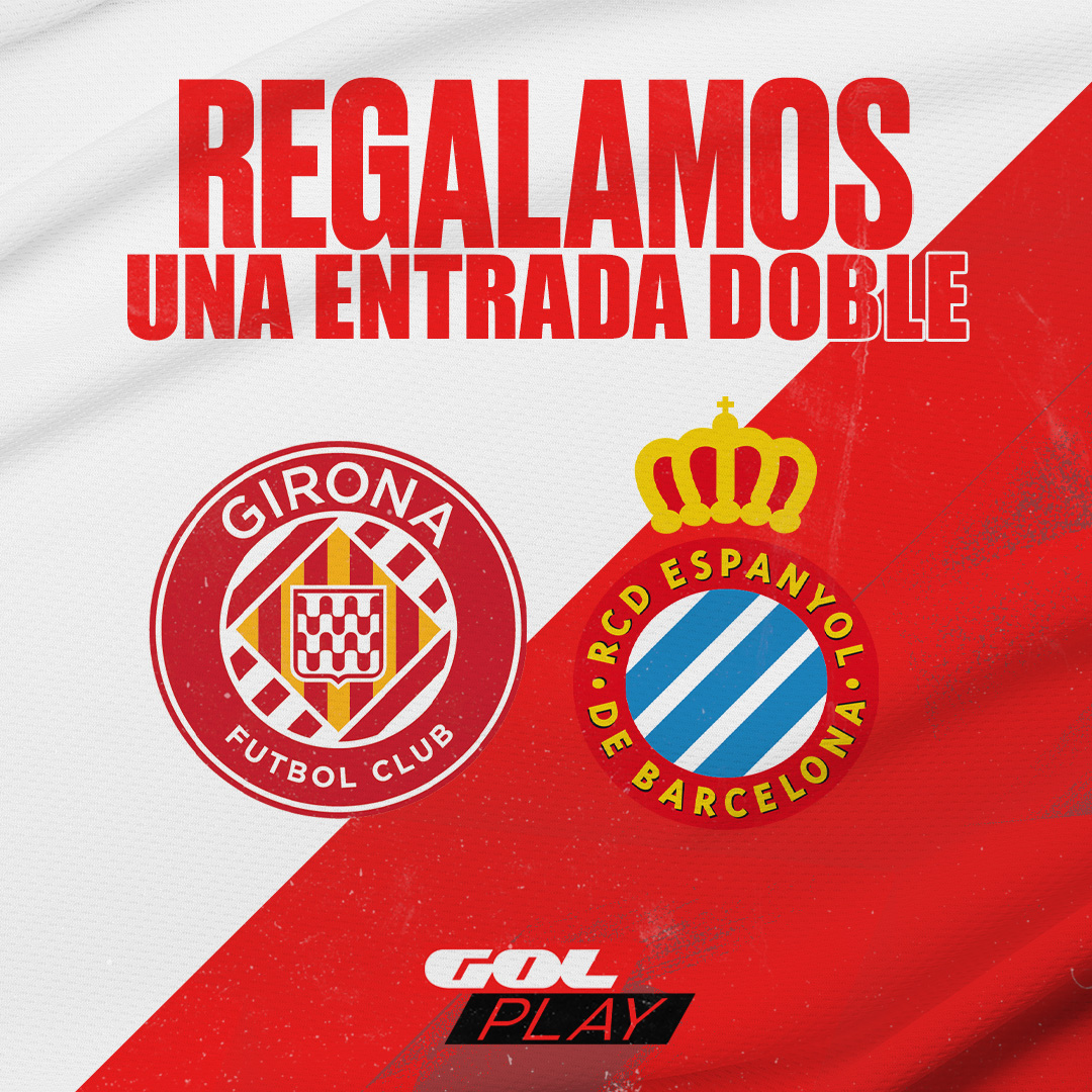 Gol's tweet photo. 🎁 𝗥𝗘𝗚𝗔𝗟𝗢 🎁

💥 ¿Quieres ganar una entrada doble para el @GironaFC 🆚 @RCDEspanyol? 

❤️ Sigue a @Gol y @DirectoGol 
🔁 Haz RT 

🏅 Dos ganadores

#⃣ #MuchoMásEnJuego https://t.co/WfdLg1UKYC