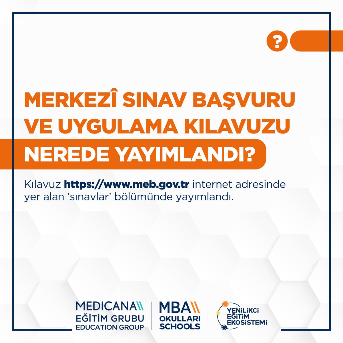 2023 LGS Merkezî Sınav Başvuru ve Uygulama Takvimi açıklandı! Detayları postları kaydırarak görebilirsiniz.

#MBAOkulları #MedicanaEğitimGrubu #MBAYenilikçiEğitimEkosistemi #BaşarıTasarımı #LGSKılavuz