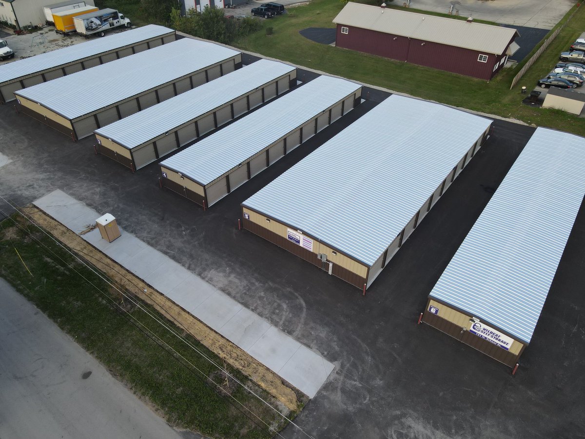 PeakSteel's tweet image. Here’s a recent #ministorage project that went up in Wilmington, IL.