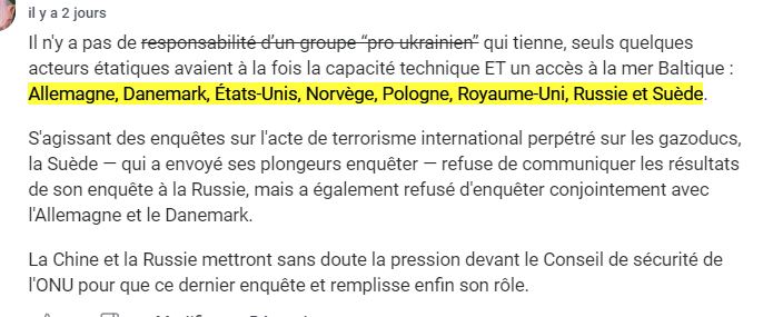 MauricSon's tweet photo. @UPR_Asselineau Notez que, contrairement à vous, Poutine ne pointe pas spécifiquement du doigt les États-Unis et que la Suède a un rôle particulier dans cette histoire : son obstruction... https://t.co/v7o6Pt8q29