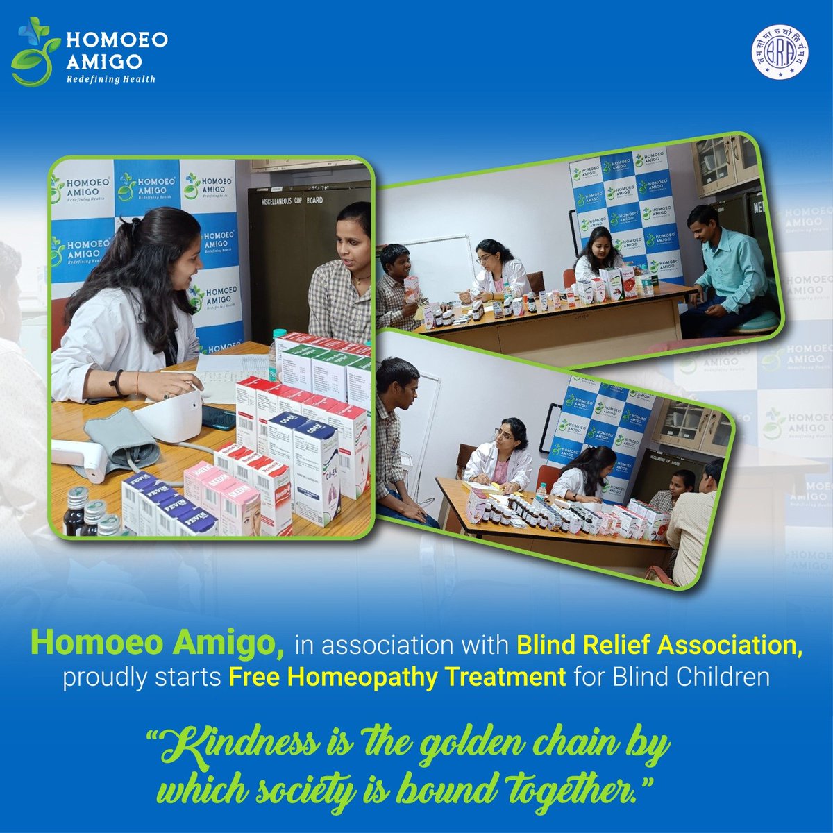 HomoeoAmigo's tweet photo. With an aim to provide side-effect free &amp; root-cause treatment to masses, Homoeo Amigo proudly starts Free Homoeopathy Treatment for Blind children in association with Blind Relief Association, Delhi.

@HomoeoAmigo #FreeHealthCheck #homepathy #homeopathytreatment #delhi https://t.co/hEJET8IVeM
