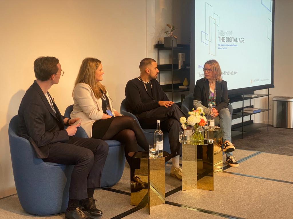 Let’s talk about privacy! <a href="/tuomisto/">Hanne Tuomisto-Inch</a> from <a href="/GoogleNewsInit/">Google News Initiative</a>, <a href="/KatrinaBroster/">Katrina Broster CMgr FCMI</a> from <a href="/FinancialTimes/">Financial Times</a>, <a href="/georgemontagu/">George Montagu</a> from @ftstrategies and Joe Root from <a href="/Permutive/">Permutive</a> discuss adapting to a privacy first future and the impact of third party cookie restrictions. #NewsTDA2023