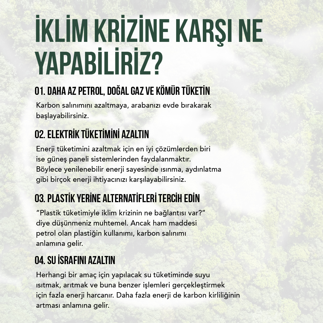 OrganiCraft's tweet photo. DOĞAYA KULAK VER!🌳
İklim değişikliği sorununa dur demek için hala bir şansımız var.

#doğayakulakver #sustainableliving #iklimkrizi #sürdürülebiliryaşam https://t.co/xWSi2uPC1U