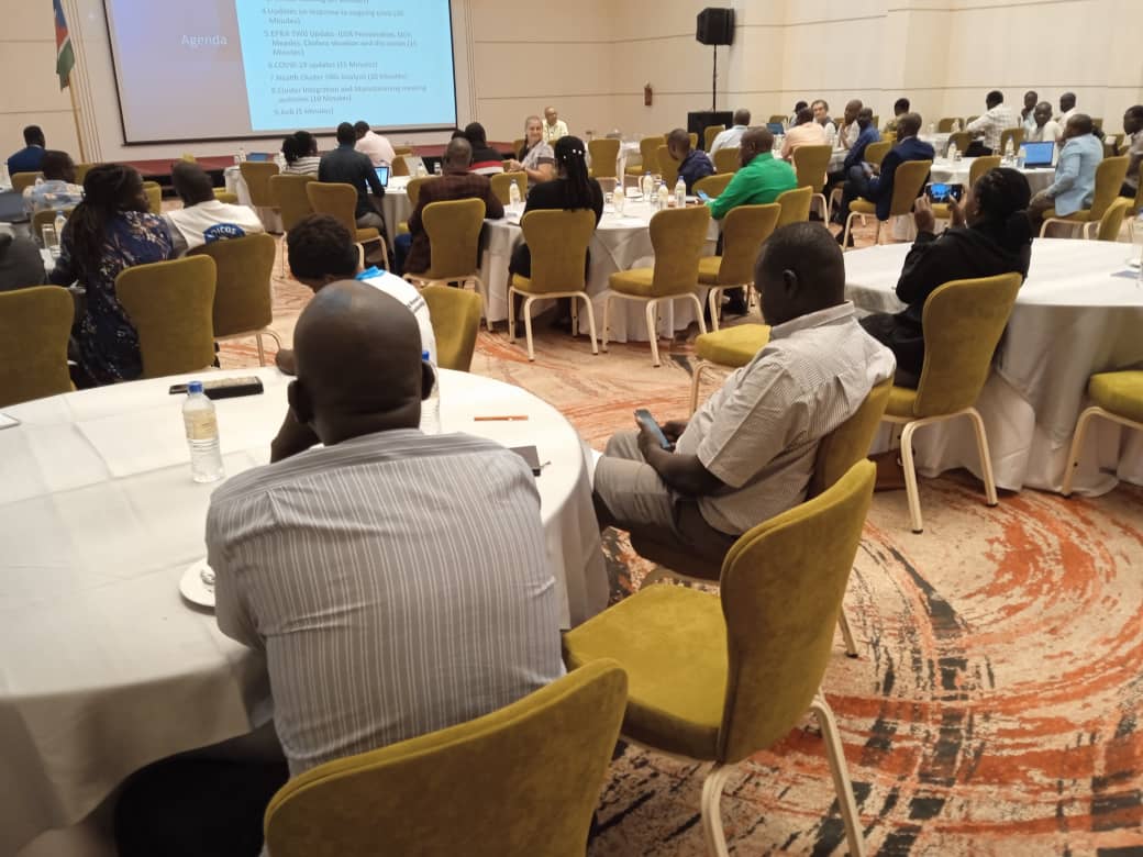 Wartsouthsudan's tweet photo. During the health cluster meeting @hotel_pyramid, @Wartsouthsudan  and other #CSOs shared project progress, and in the efforts to mitigate cholera outbreak in Malakal as the effects of flooding in upper nile, @WHOSouthSudan  offered to supply free drugs to health partners in need https://t.co/6QXPcSwI1A