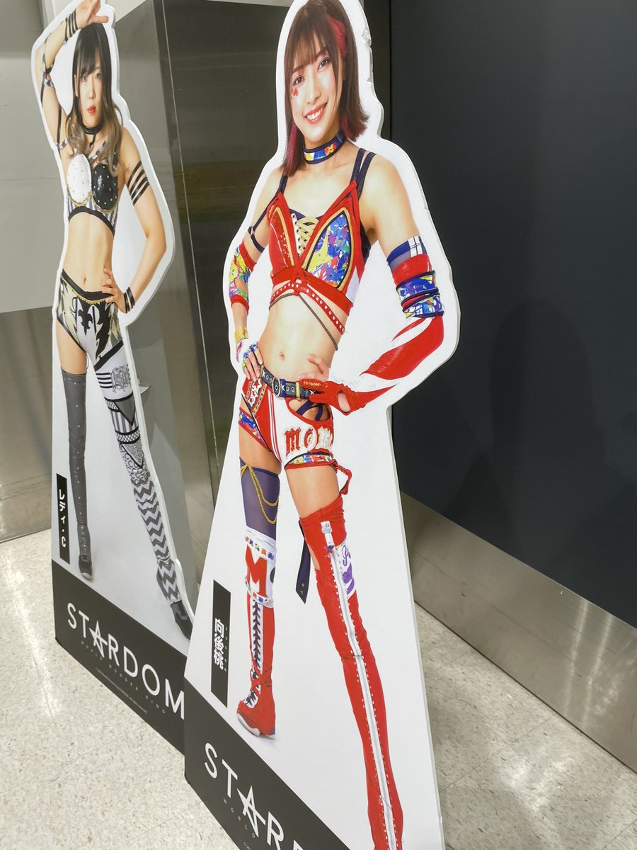 会社帰りにコモモ🍑とレディCさんのパネルを見にタワレコに行きました！