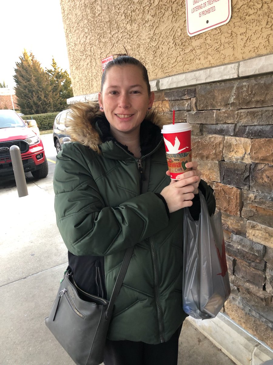 MrsLafferty1's tweet photo. Made sure I got my hand decorated coffee sleeve from Aston Wawa today! Thanks Pennell Penguins for  spreading joy and kindness each and everyday! You are all amazing! @My109Sunshine @PDSD_Pennell https://t.co/0vrFINe5DS