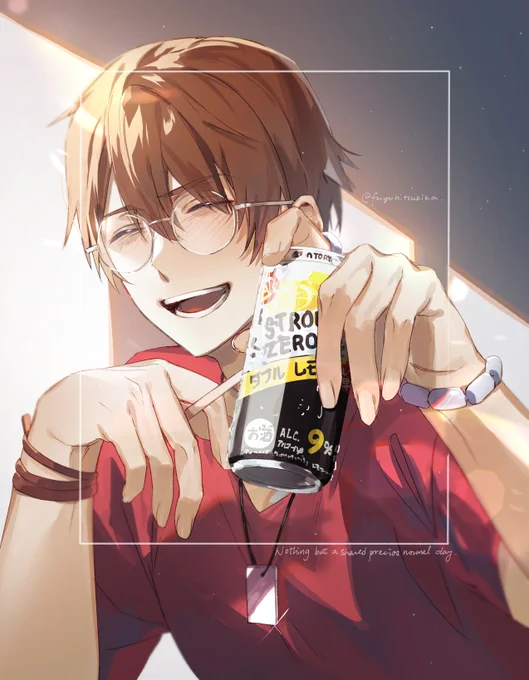 なんでもない宅飲みの日(並べました)#すずめの戸締まり#宗像草太 #芹澤朋也 