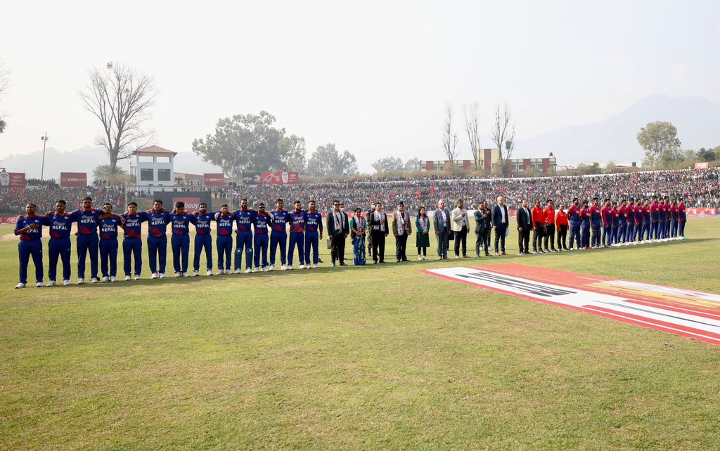 आइसिसी क्रिकेट विश्वकप लिग-२ मा युएईलाई हराउँदै नेपाल विश्वकप छनोटमा पुग्न सफल भएकोमा हार्दिक खुसी व्यक्त गर्दछु । लीगका खेलहरुमा उच्च कौशलता प्रदर्शन गर्दै नेपालको स्वाभिमान र गौरव उँचो राख्न सफल भएकोमा उच्च प्रशंसासहित नेपाली क्रिकेट टीम, प्रशिक्षक, क्यानलगायत हामी सबैलाई बधाई!