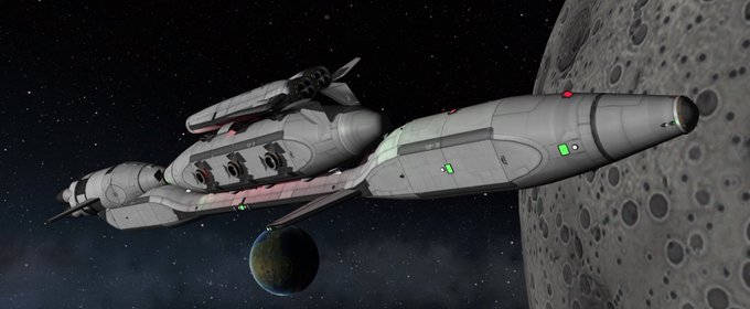 同級でありながら建造時期でマイナーチェンジが加えられてデザインが洗練されていくやつ(一枚目月軌道の二番艦・二枚目三番艦) 