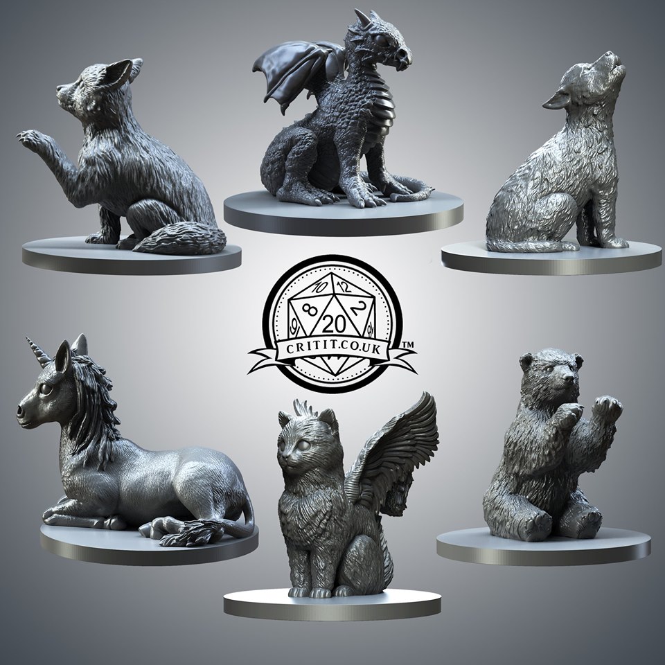 Critituk's tweet photo. Special price on Critit miniature packs available now - itty bitty animals and class tokens 😀 #dungeonsanddragon #critituk #gamingroom #dungeonmaster #checkthemout #tabletoprpg #grabthemnow https://t.co/Ec6kRPZ3Mu