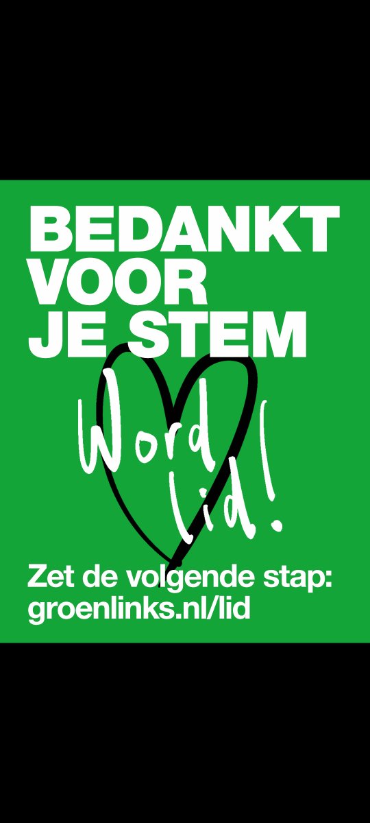 WOW! Wat een geweldig resultaat! 😍

We zijn en blijven verreweg de grootste in Leiden! Enorm bedankt voor het gestelde vertrouwen. Met jouw stem gaan we de provincie groener en eerlijker maken! Kan gewoon.

Doe jij mee? Word lid via: groenlinks.nl/word-lid

#GroenLinks #DoeMee