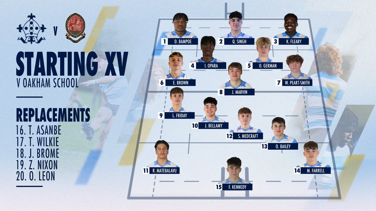Here’s the squad we take to Twickenham to face @OakhamSch in the Final of the National Cup⤵️

#trinityrugby |@NextGenXV | @SchoolsCup