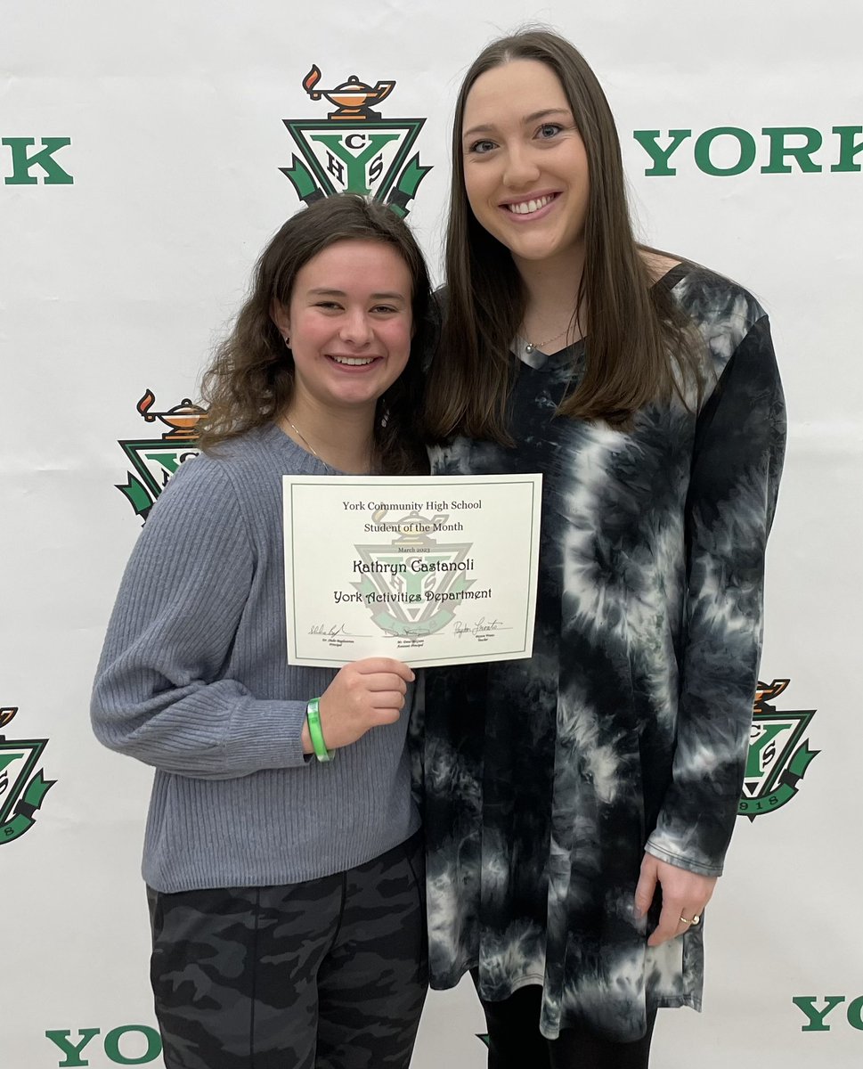 Congratulations to our <a href="/YorkD205/">York High School</a> Yearbook Student of the Month, Kathryn Castanoli!  Proud of you, Kathryn! #ThisIsYork #WeAreD205 <a href="/shahebags/">Shahe Bagdasarian</a> <a href="/ajroub/">(((AdamRoubitchek)))</a> <a href="/YsTales/">Y's Tales</a> <a href="/MsFroats/">Ms. Payton Froats</a>