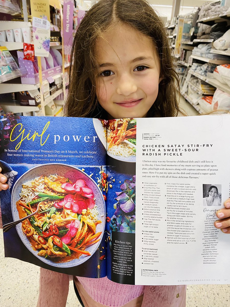 Always a thrill to see my recipes in print! @SainsburysMag #food (profile 📸 by @selfmadeandseen food 📸 by Kris Kirkham)