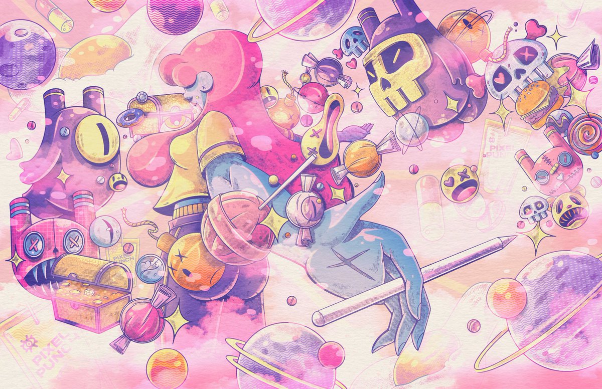 <a href="/hyblinxx/">Hyblinxx</a> is an artist &amp; creative personality specializing in Illustration. She spent her career working in branding and web design for Amazon, Target &amp; Oracle on their in-house branding teams. In 2022 the Hyblinxx Brand and Persona were created to bring her story to Web 3.