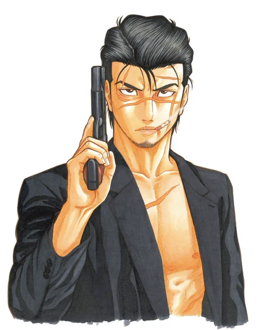 明日発売の週刊漫画ゴラクにて『ゴールデン・ガイ』雑誌表紙カラーで掲載何卒ツイート減り気味な分気合い入れて執筆しておりますw今週も…乗り切るぞッ!押忍!! 