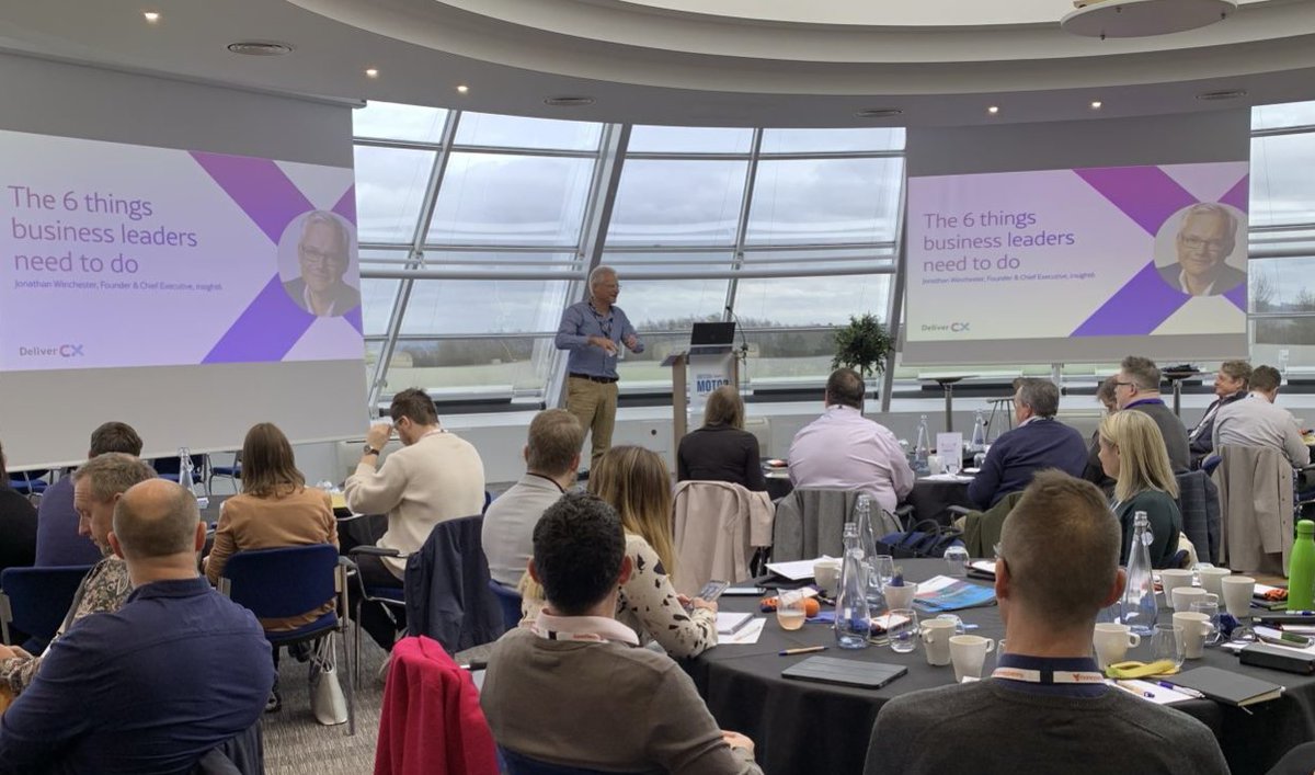 Next up, @insight6CX CEO Jonathan Winchester sharing the '6 things business leaders need to do' to up their CX game 💫If you can't be with us today and want to know more, tweet us! #DeliverCX #CustomerExperience