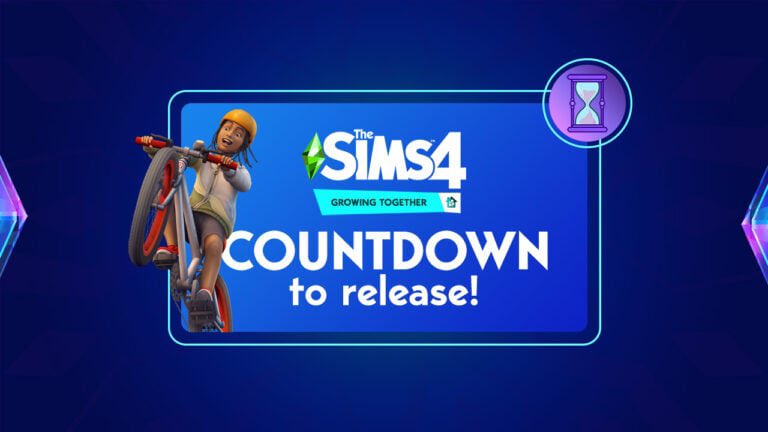 TechgirlandDava's tweet photo. Woohoo! New Sims 4 Pack day!  We are in the UK so roll on 5 pm! Where are you waiting for your New Growing together Pack from? 😃 https://t.co/550wvrwkgb