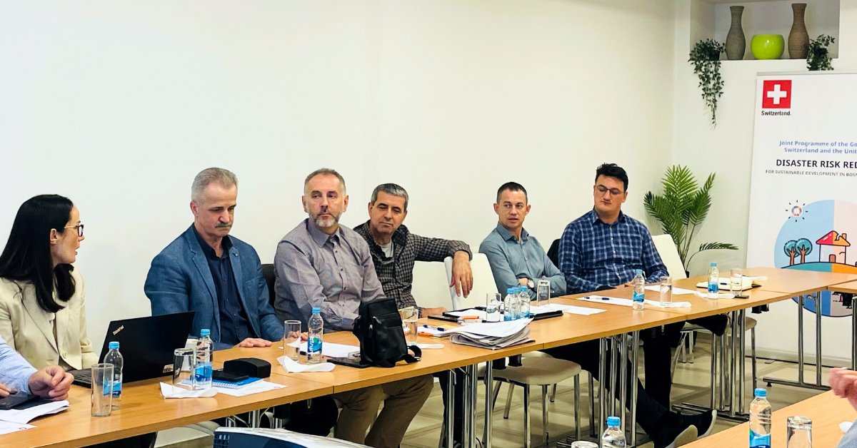 UN_BiH's tweet photo. #DRR platforms are crucial in local communities where #hazards & #disasters significantly impact people's lives & livelihoods! Coordinators from 🇧🇦 DRR platforms met in Trebinje under #SWISSUN4 #DRR, sharing experiences & defining future strategies for safer 🇧🇦 communities 🙌 https://t.co/tsuawuFBkU