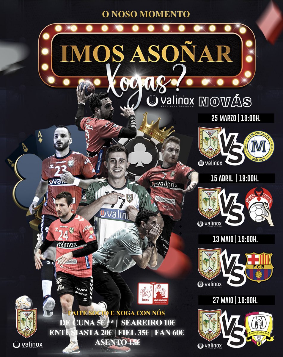 🃏 ᴏ ɴᴏsᴏ ᴍᴏᴍᴇɴᴛᴏ | Imos #asoñar 

♦️Recorda que Hoxe abrimos a oficina para a 🐗 Campaña de socios 2º Fase 22|23

🗓Xoves 16 marzo 
⌚️20h a 21h

🎯Online: acortar.link/uWnEf7