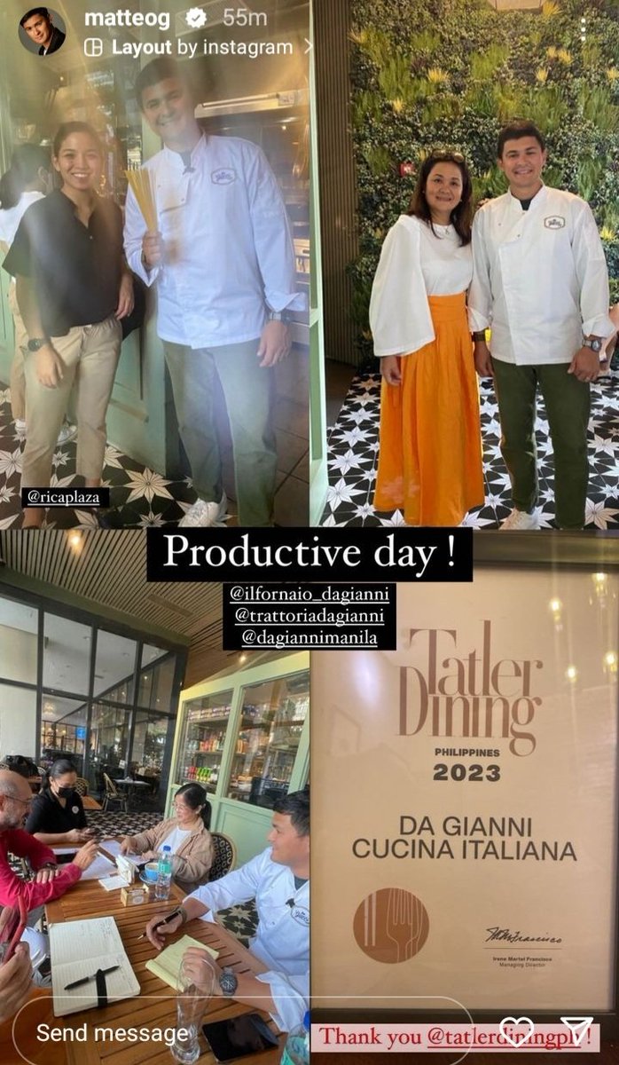 M_____F_____G's tweet photo. ๐๐ฏ #DaGianni @mateoguidicelli #MatteoGuidicelli #GUIDICELLIS ๐ฎ๐น #TatlerDiningPhilippines2023 #TatlerDining https://t.co/Tv3EUANEHw