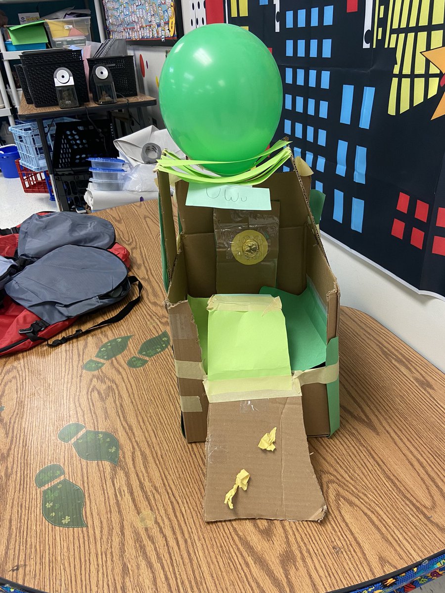 SHEASLab's tweet photo. There is NOTHING better than #inspired Ss! In ASL this week we are learning about folklore, and the background of clovers, and of course leprechauns and after creating leprechaun traps in class my 5th graders said, “Hey Mrs. Leeson  look what we made on the playground. So cool!! https://t.co/4eRVBV2Rxs