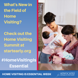 pcanj's tweet photo. Want to know the latest news on what’s going on in #HomeVisiting? Check out this week’s #HVSummit, held by @StartEarlyOrg! https://t.co/lYxyO39x0A

#HomeVisitingIsEssential https://t.co/L2drLducpL