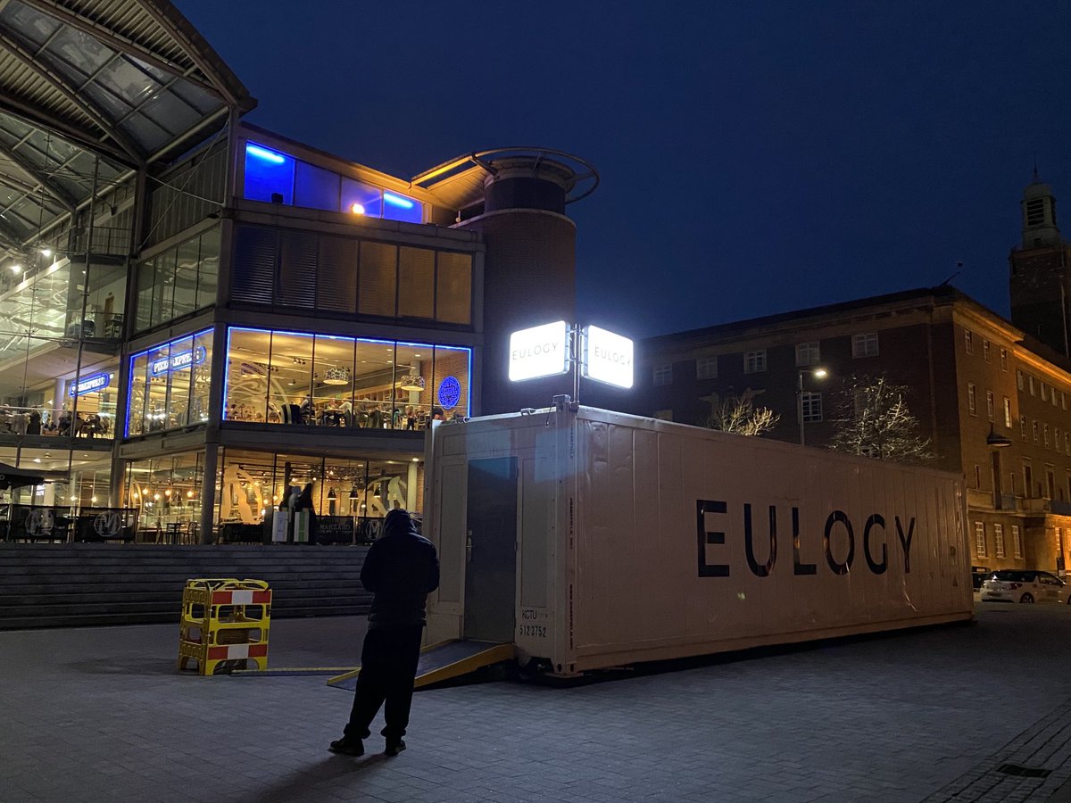 Interesting and entertaining experience with Darkfield Eulogy last night ⁦<a href="/NorwichTheatre/">Norwich Theatre</a>⁩ ⁦@darkfield_org⁩ #norwich