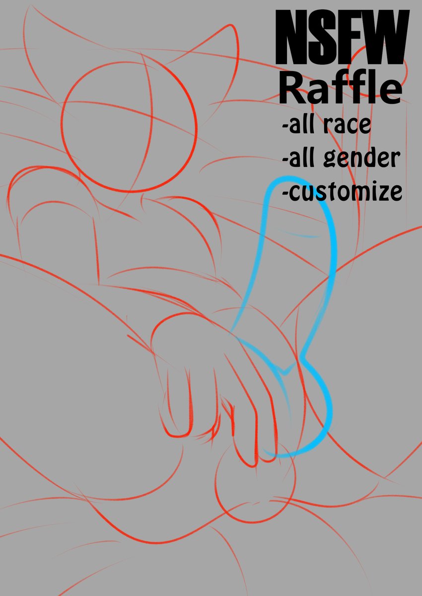 ⚠️NSFW Raffle⚠️
- Time limit March,31st 2023
- 2 Winners 
- All Gender &amp; Race 
- Accesories/toys
- Customizeable color,

How to participate:
- Like, Retweet, Follow ( if u want to)
- Your OC