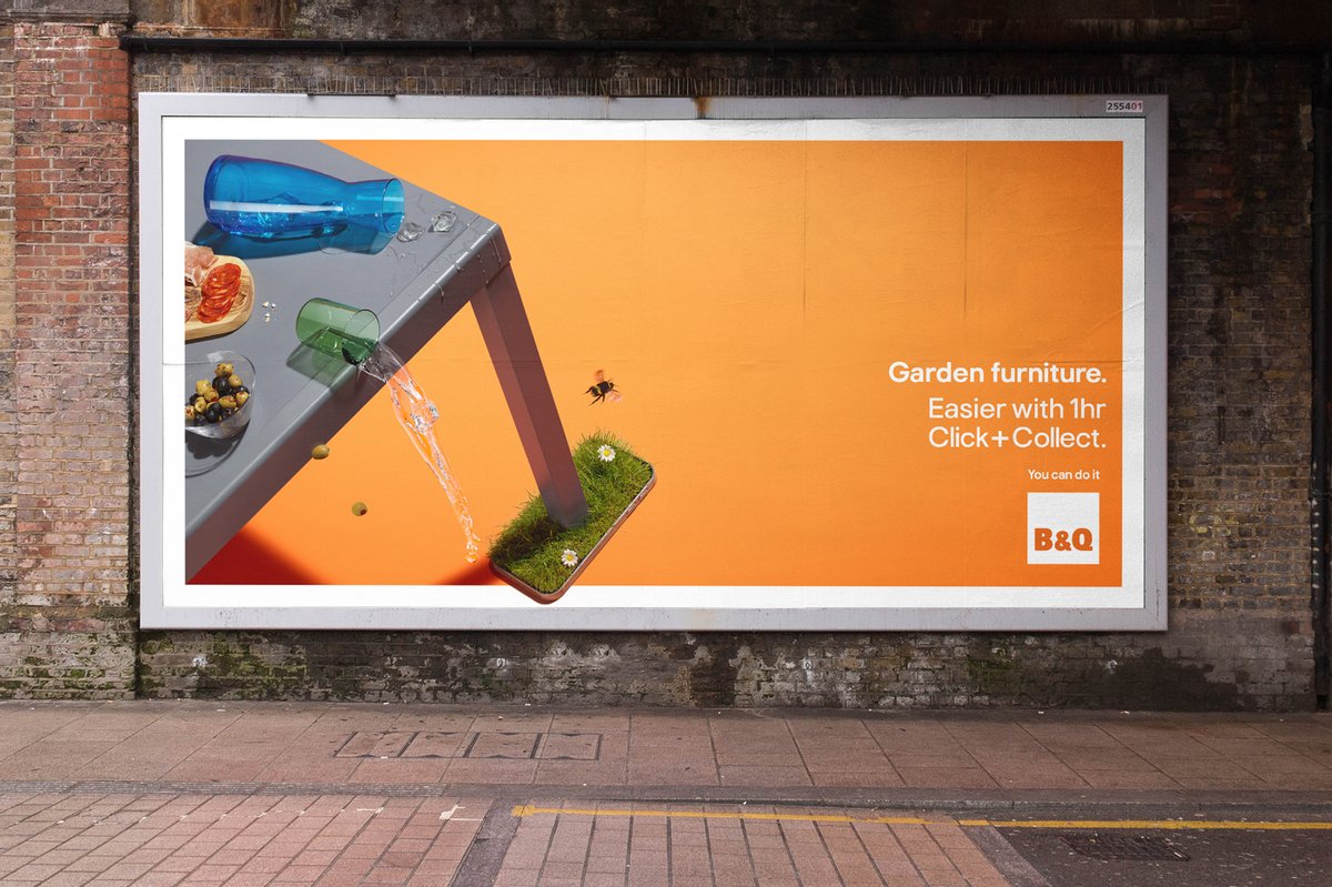 New outdoor work for <a href="/BandQ/">B&Q</a> with photography from 
<a href="/PhotoJamesDay/">James Day</a>🔥
.
A new visual series bringing everyday garden activities to life through a phone screen highlighting the ease of B&amp;Q 🛠️