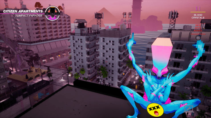 Paradise Killer is such a fucking rad game. A wonderful and creative implementation of vaporwave. A surreal story and experience. Everyone vogueing at me, with names like Mojito Diamond Massacre on a beach with obsidian obelisks while early 90s TV advertisement music blares