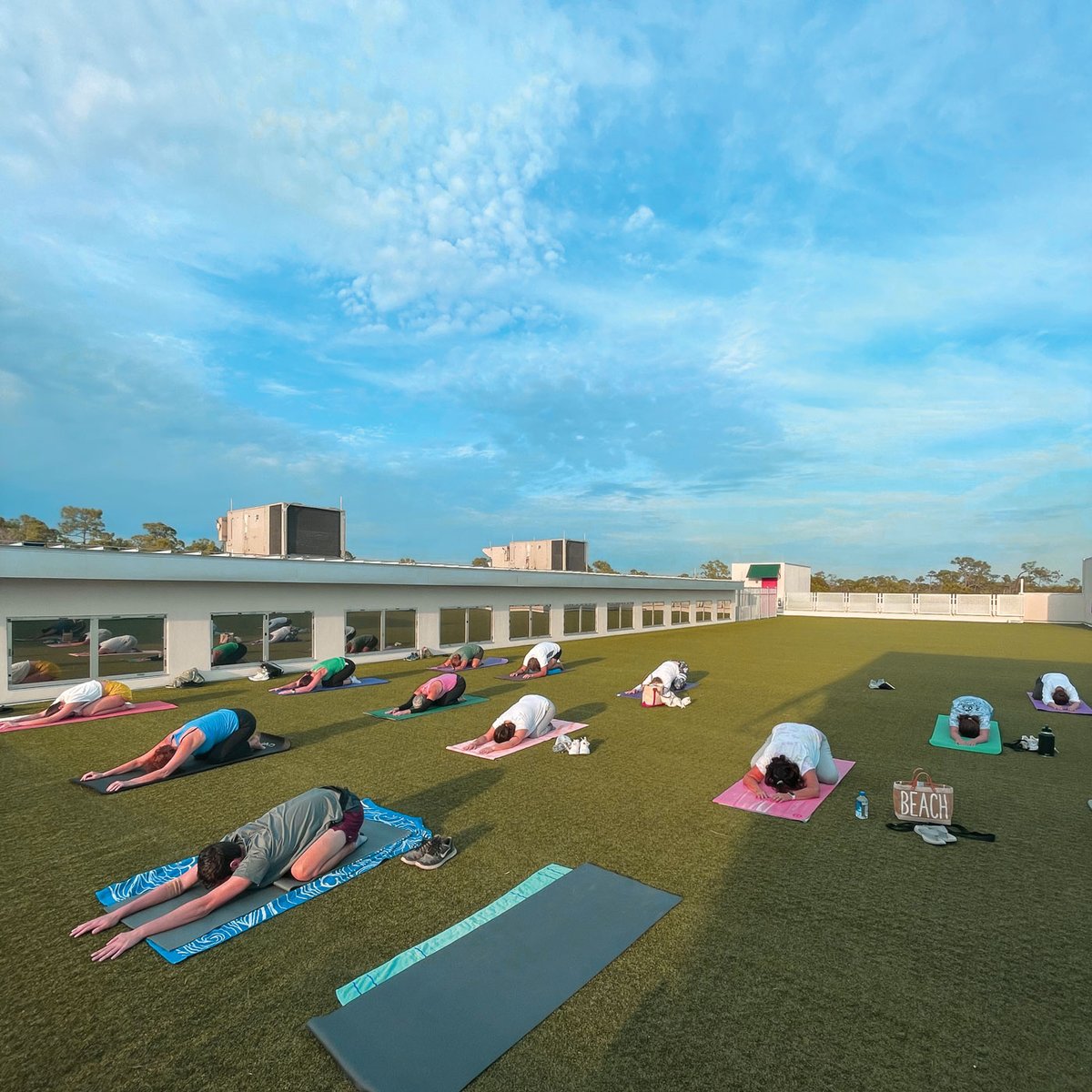 Sunset Yoga is back at the North Campus! Tuesdays and Thursdays, 6:30 - 7:30 p.m. on the rooftop. Check the schedule and reserve your spot! 

#HealthyLiving #Yoga