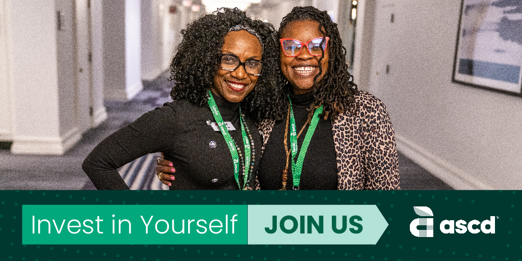 ASCD's tweet image. #Educators: Find passion. Be inspired. Grow as an individual. Thrive as a professional. Become an #ASCD member. ascd.org/memberships #Leaders #EdLeadership #TeacherTwitter #K12