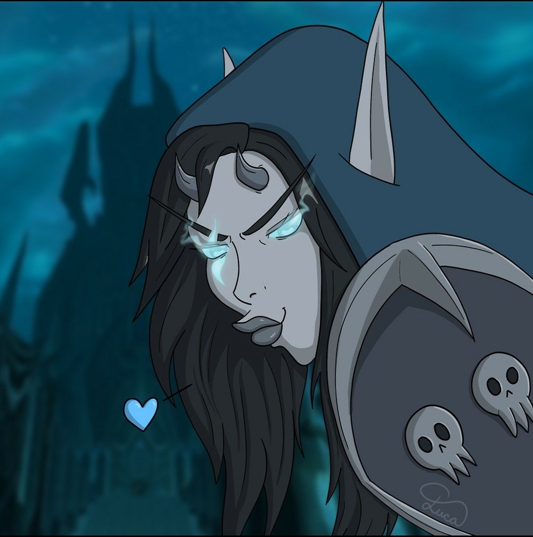 lucatielle's tweet photo. @actualsailboat My only OC that I've never drawn a proper picture of.
So, I only have quick draws.
A loyal follower of Lich King Arthas who doesn't accept Bolvar as her Lich King.
The undead highborne, who experimented with Fel magic and after many years was ressurected as "The Death Ranger". https://t.co/rwRik5MgXD