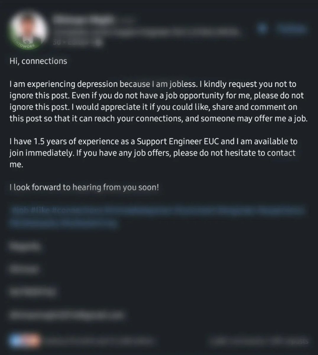basucodes's tweet image. People use clinical terms like depression and PTSD very loosely. That&apos;s a problem because too many such usages will make someone with actual clinical depression to be ignored and brushed aside.

#jobs #linkedin #meta #college