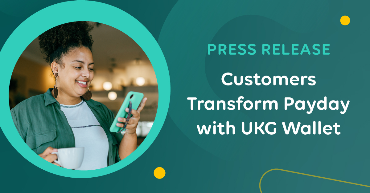 Kristinkparks's tweet photo. UKG, a leading provider of HR, payroll, and workforce management solutions for all people, is helping organizations of all sizes and across all industries transform payday and empower their people to improve financial wellness with UKG Wallet.  https://t.co/MCNbT1gWfi https://t.co/XCdysBg5aK