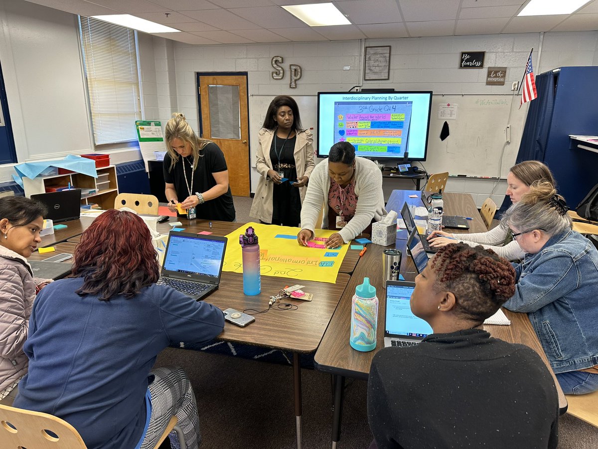 STEMcobb's tweet image. Fantastic day of Intentional STEM Collaborative planning @SedaliaParkES   The teams were focused on making STEM PBLs engaging and aligned to multiple disciplines. #STEMCobb #DoingDrivesLearning