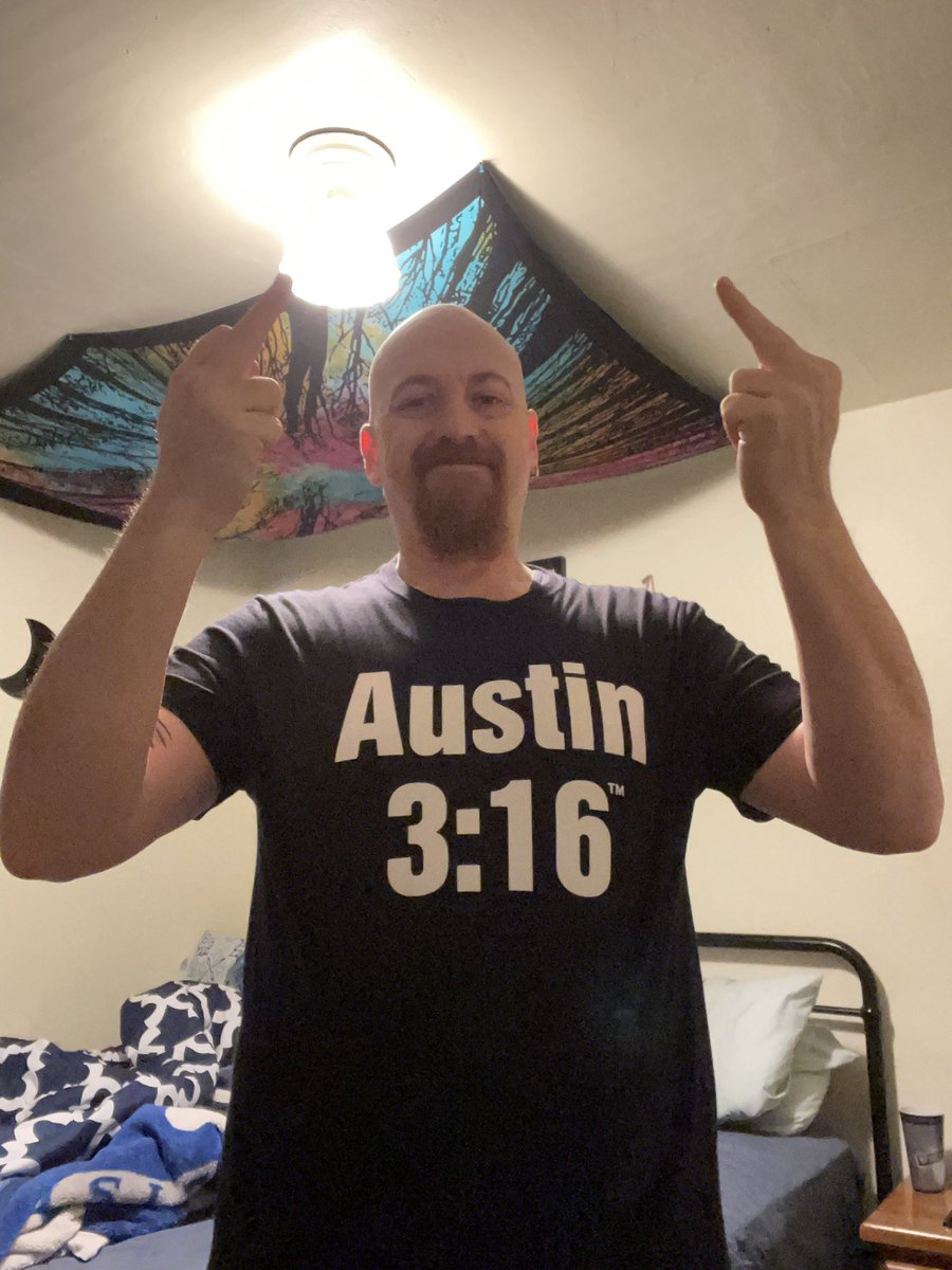 imthehoov's tweet photo. ON A THURSDAY!! It’s STONE COLD STEVE AUSTIN DAY! Let’s see those 3:16 for the #BOShirtChallenge #ThatsTheBottomLine #BecauseStoneColdSaidSo @steveaustinBSR @davidlagreca1 @BustedOpenRadio https://t.co/3DNGqUbf7b
