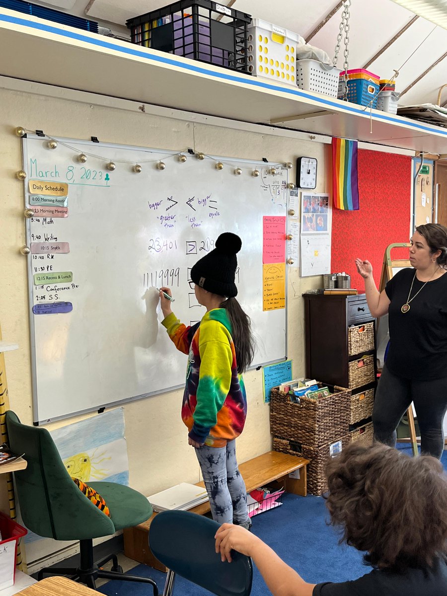 CFStweets's tweet image. Fourth-grade math students are working on comparing numbers and the appropriate use of commas in more significant numbers.

#cfs3rdand4thgrade #cfsmath #cambridgefriendsschool #quakereducation #cfsgrams