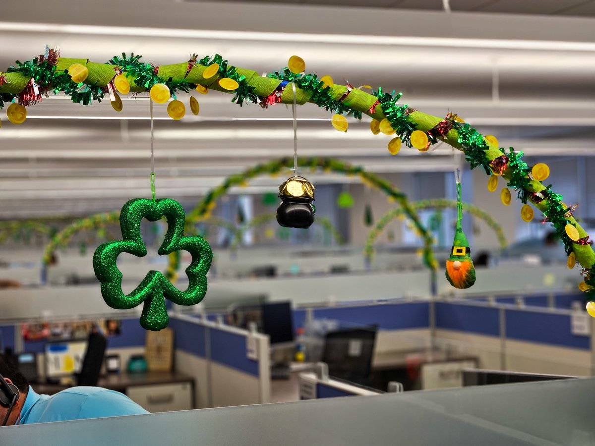 Teammates at our San Antonio Service Center are spreading the Luck of the Irish in preparation for tomorrow's holiday. How do you celebrate St. Patrick's Day? #StPatricksDay #teambuilding