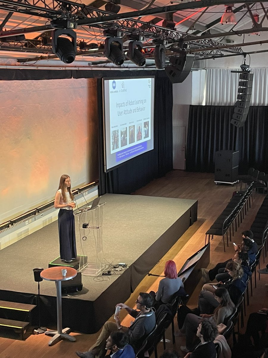 <a href="/nina_moorman/">Nina Moorman</a> presenting her awesome work, “Impacts of Robot Learning on User Attitude and Behavior” at #HRI2023 !