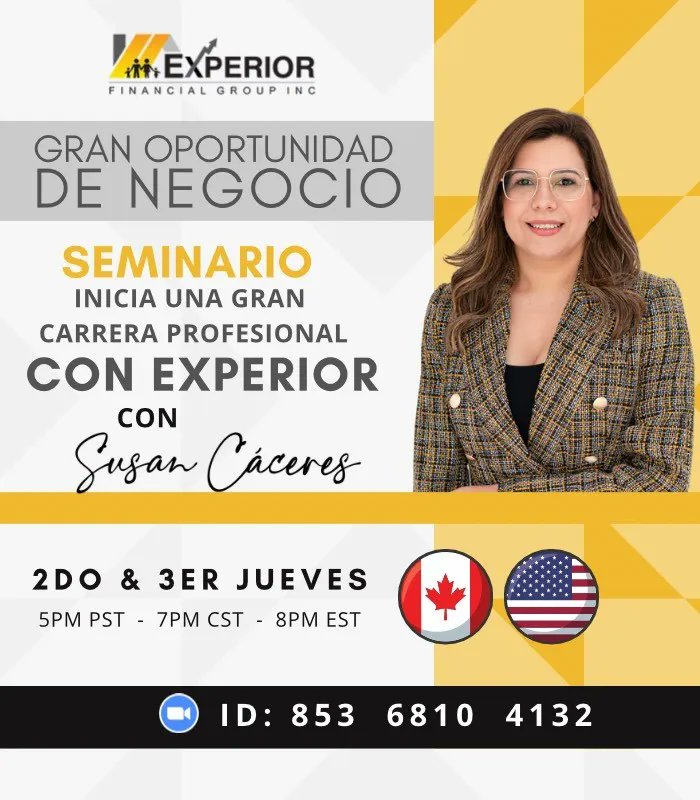 _Experior_'s tweet photo. Don't miss our AMAZING BTO Career Overview in Spanish TONIGHT (March 16th) featuring Executive Director, Susan Caceres at 8:00 p.m. EST. Click the link below to join the webinar! Thursday, March 16th at 8 PM EST https://t.co/9eArSPhYK4 #roadto3000 #gotthree? https://t.co/8iO1ti2eRd