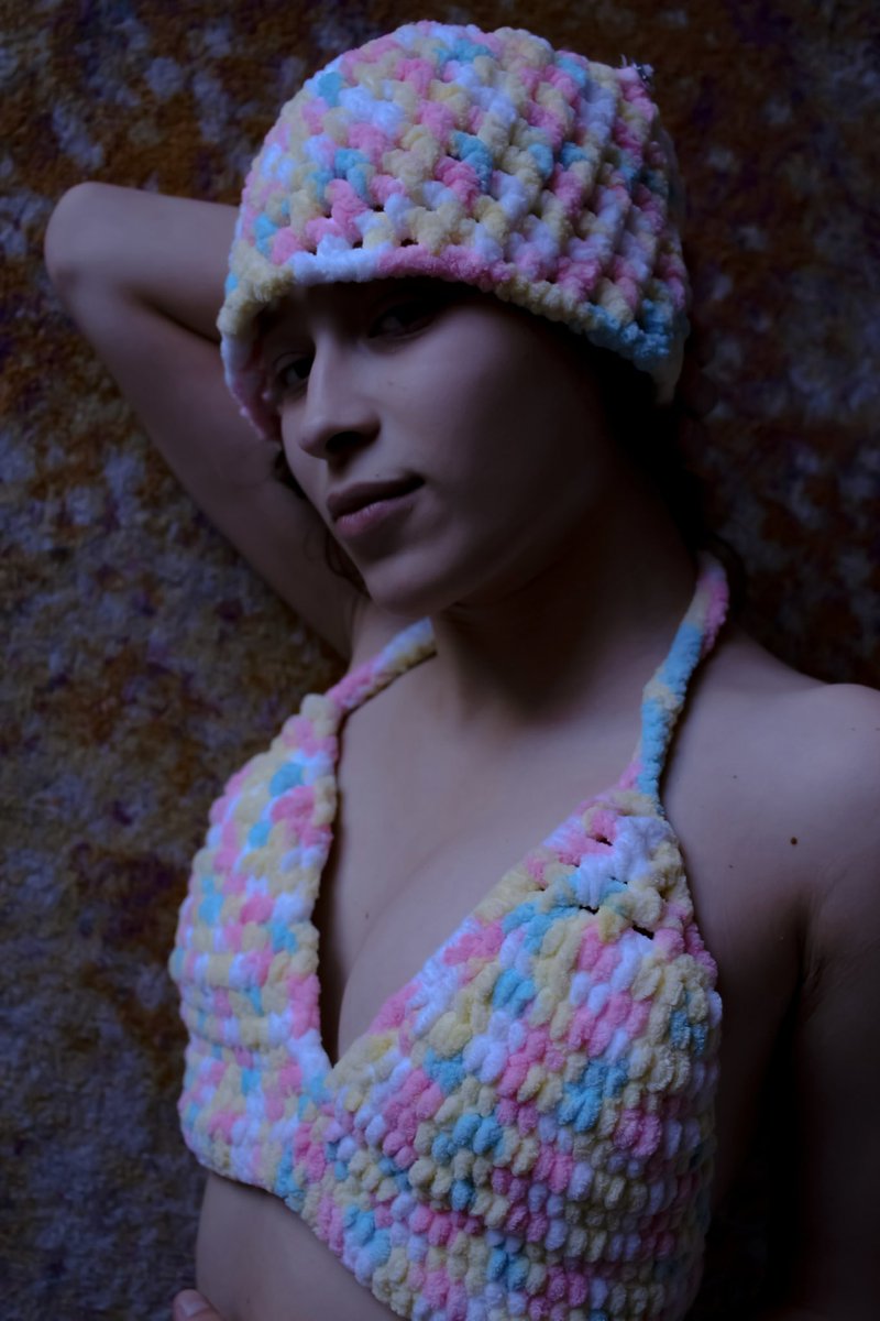 cinematicsolo's tweet photo. Easter is coming!💗💙
#easter #crochet #fashiondesigner #crochetartist #yarn #crochetbeanie #crochetbunnyears #crochetbra #crochettubetop https://t.co/lW09nOyxJX