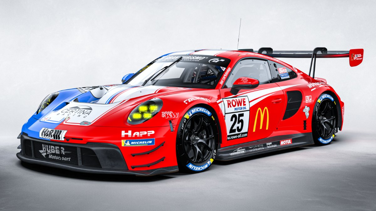 PorscheSupercup's tweet photo. #PorscheMobil1Supercup – Opening round of #Porsche #Supercup is still 2 months away. That gives #CLRT team principal Côme Ledogar time for something different: This weekend, he races a #HuberMotorsport #911GT3R at #Nuerburgring #Nordschleife. Good luck to him and his team mates! https://t.co/t5r5FKJjmT